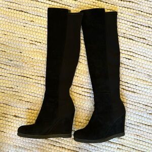 Stuart Weizmann Tall Wedge Boots